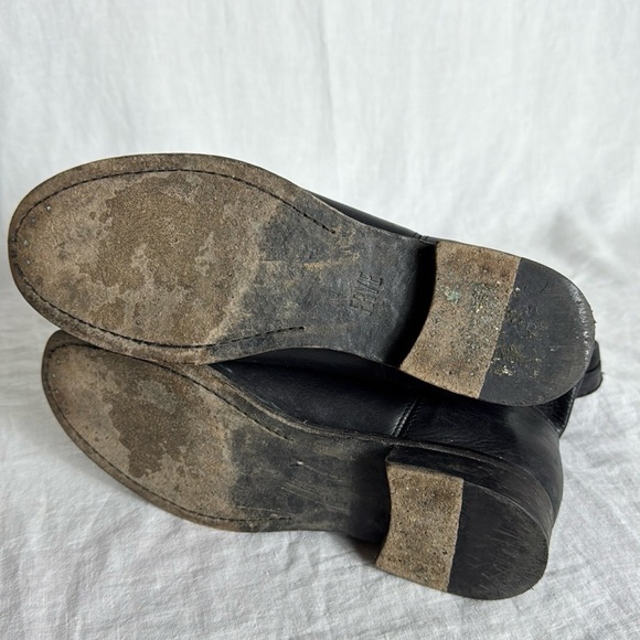 Frye Shoes Frye Cara Roper Black Leather Size 9.5 - Picture 11 of 13